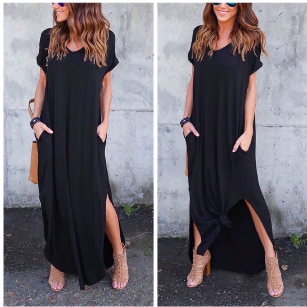 TOP SELLER! Oversized T-Shirt Maxi Dress - Picture 1 of 2